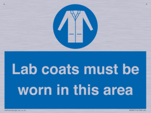 Lab coats must be worn in this area